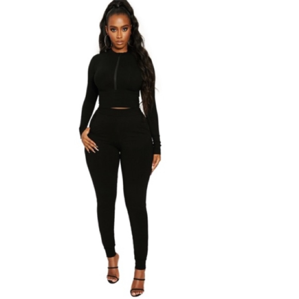 Naked Wardrobe Snatched High‎ Waist Ribbed Joggers Size Small